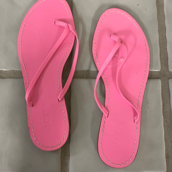 Jcrew leather flip flops - Picture 1 of 4